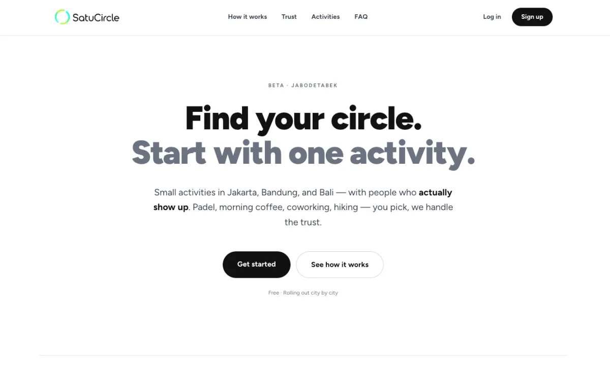 Shipping SatuCircle: Building Small Circles That Actually Meet